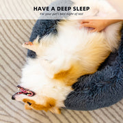 Calming Fluffy Donut Bed for Dogs and Cats - photo 4